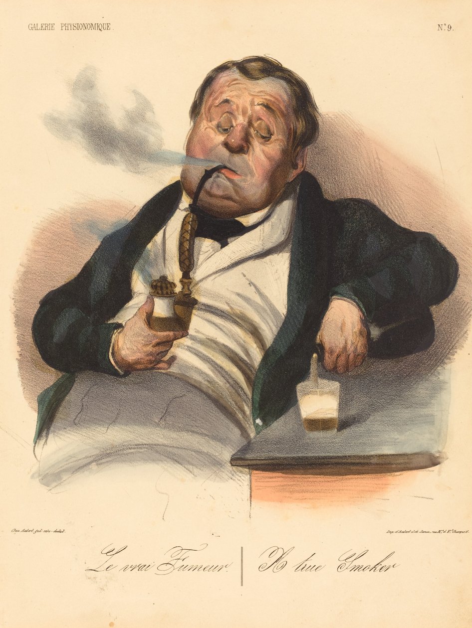 Prawdziwy palacz autorstwa Honoré Daumier