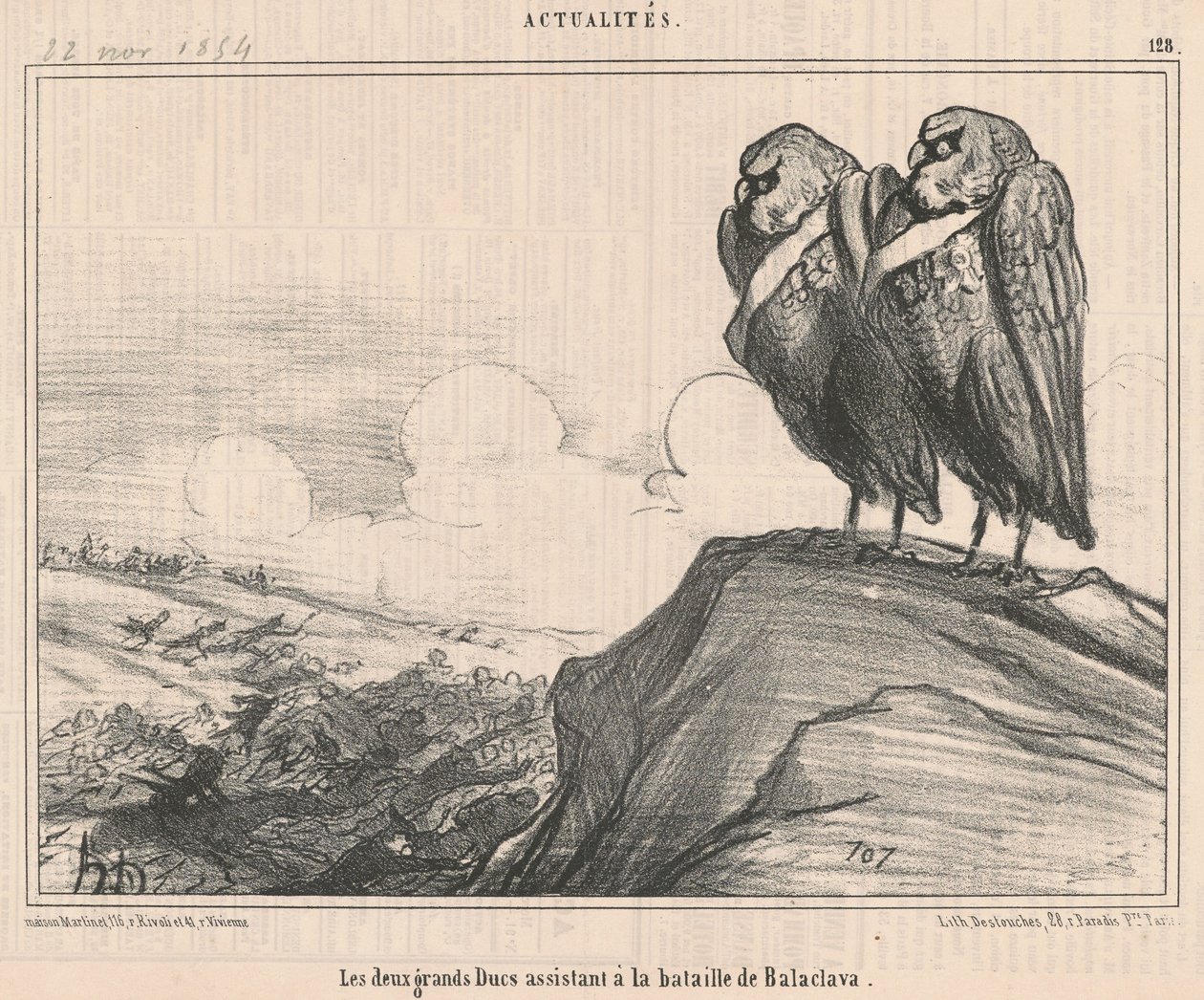 Dwóch wielkich książąt... autorstwa Honoré Daumier