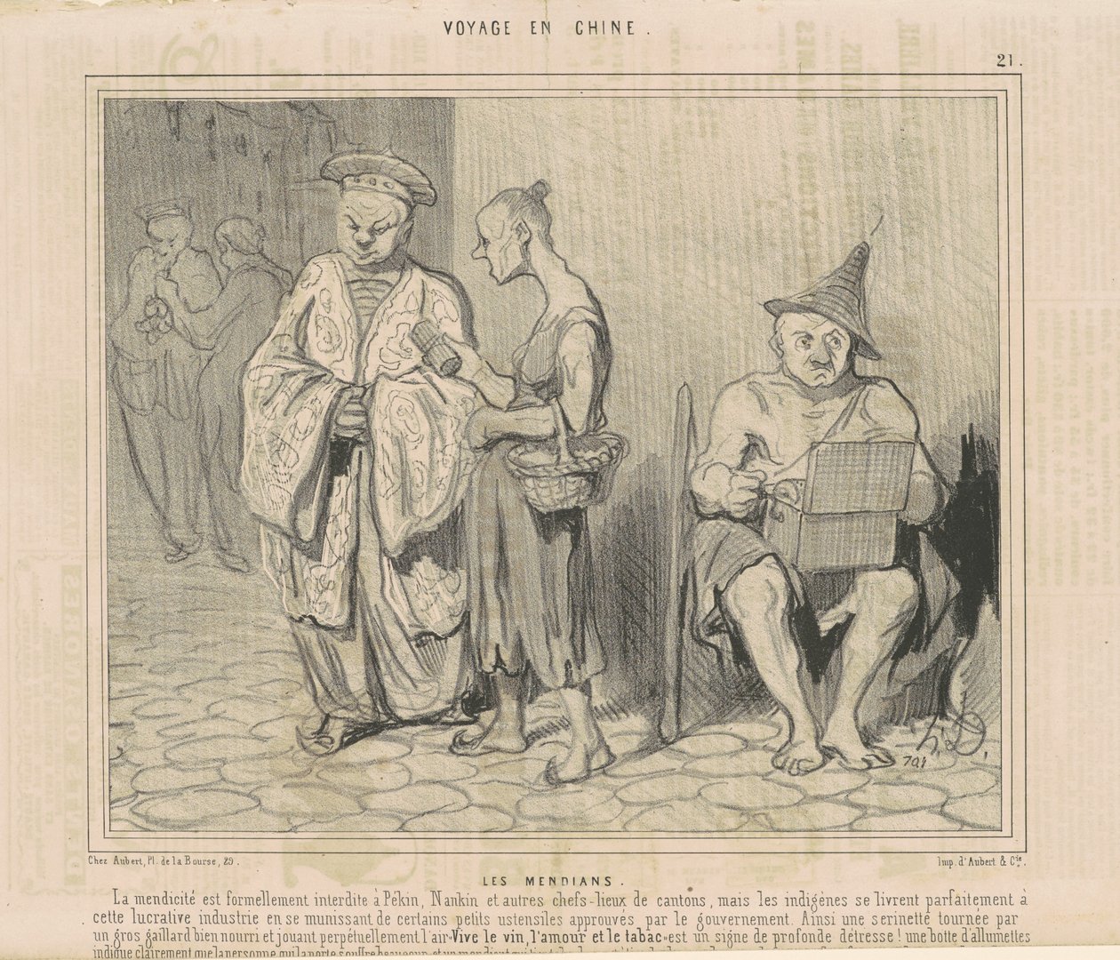 mendianie autorstwa Honoré Daumier