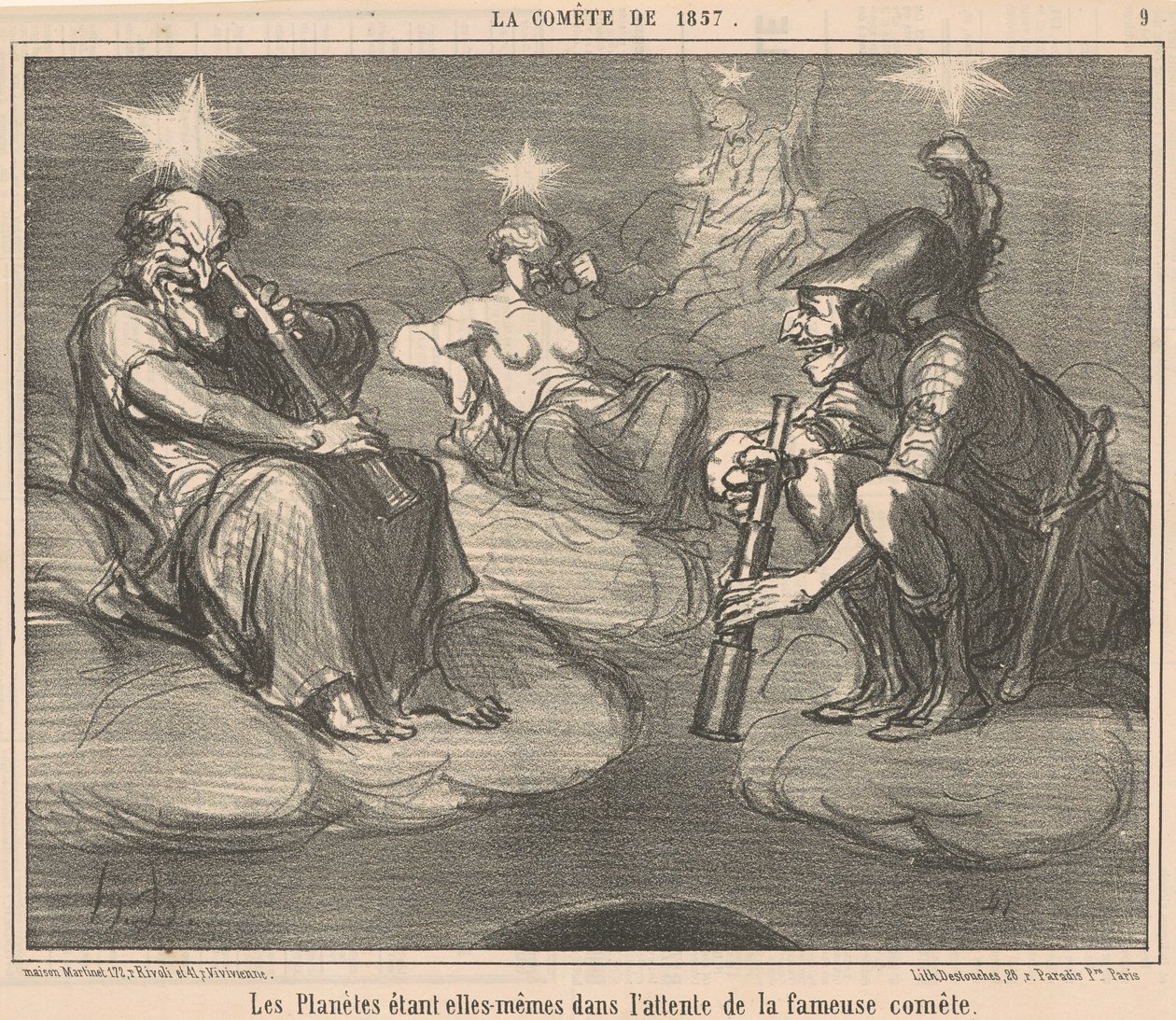 Planety są same w... autorstwa Honoré Daumier
