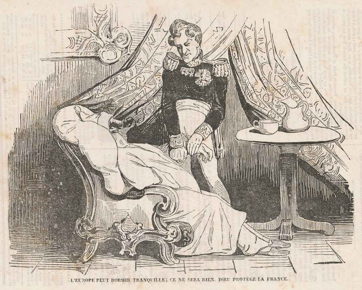Europa może spać spokojnie... autorstwa Honoré Daumier