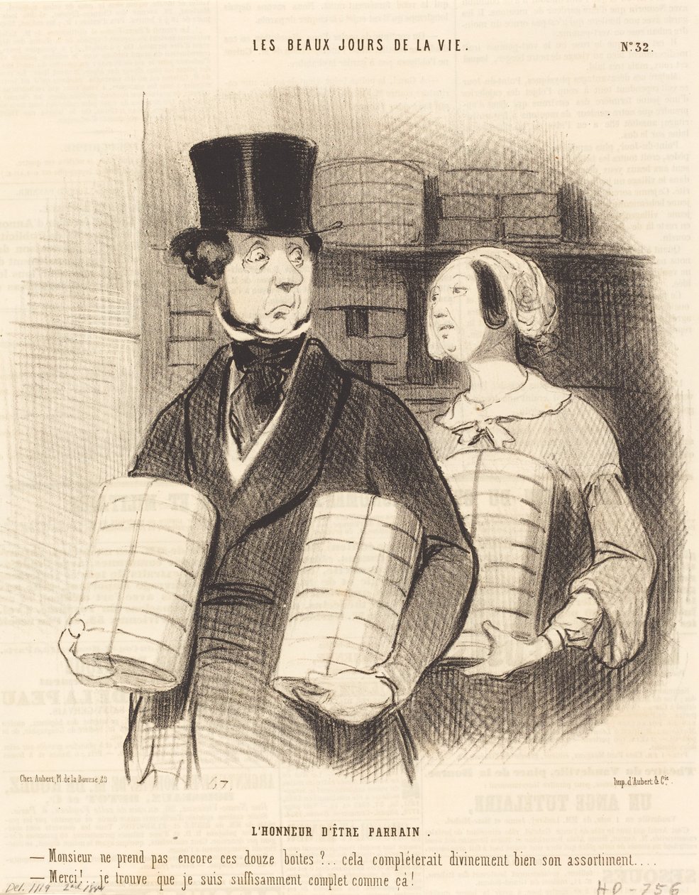 Zaszczyt bycia sponsorem autorstwa Honoré Daumier