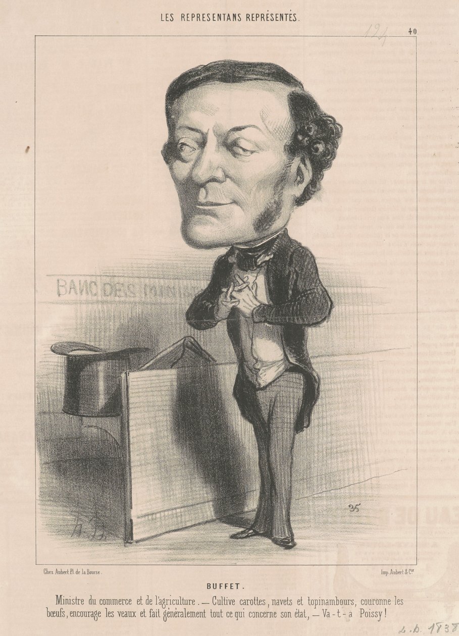 Louis-Joseph Buffet autorstwa Honoré Daumier