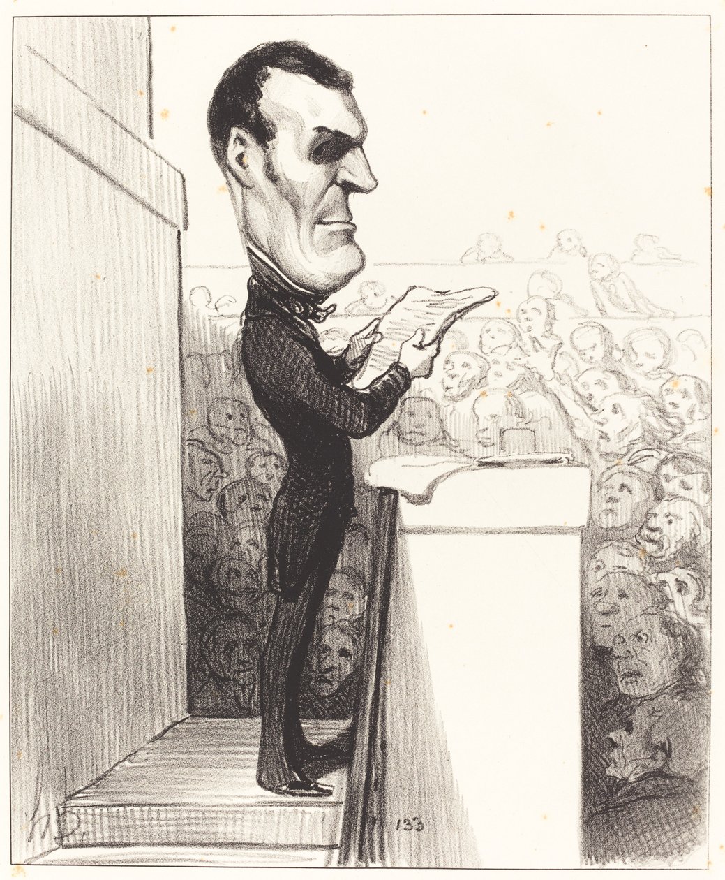 M.L.P.F. Esquirou de Parieu autorstwa Honoré Daumier
