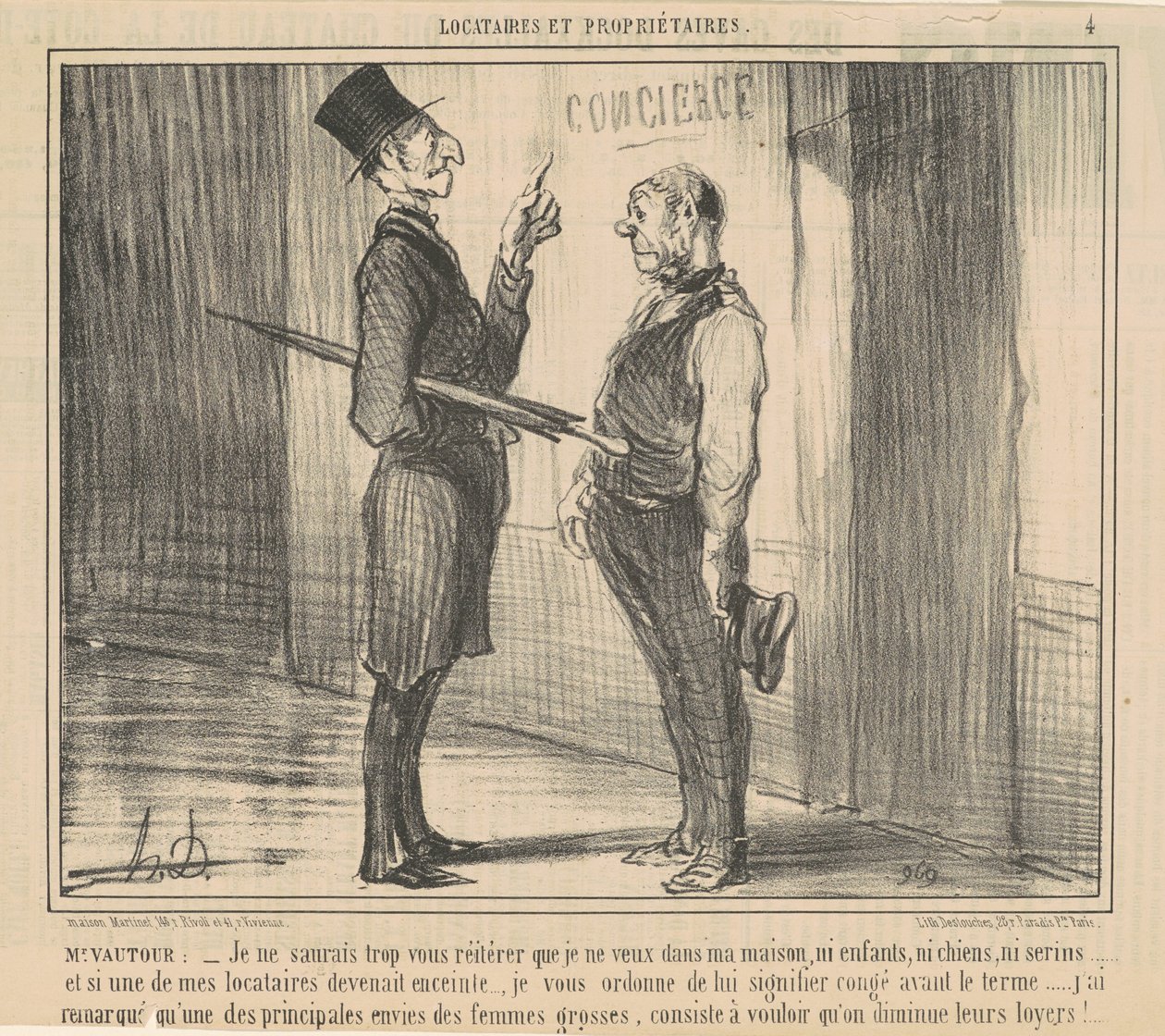 Pan Vautour: Nie mogę powiedzieć... autorstwa Honoré Daumier