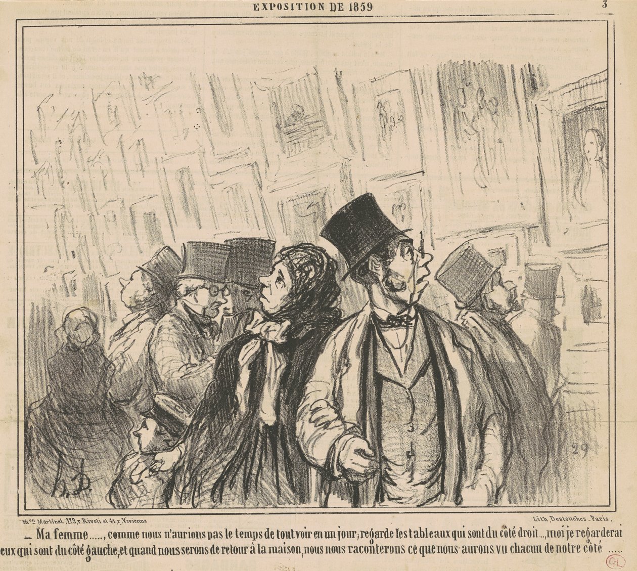 Moja żona… jak byśmy nie mieli… autorstwa Honoré Daumier