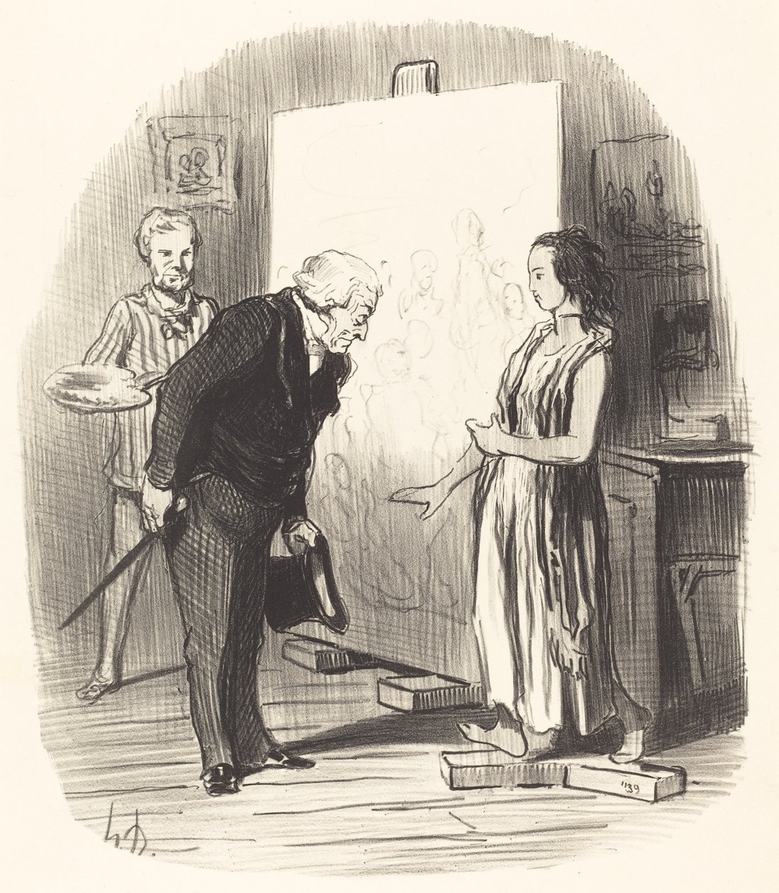 Pani, mam zaszczyt! autorstwa Honoré Daumier
