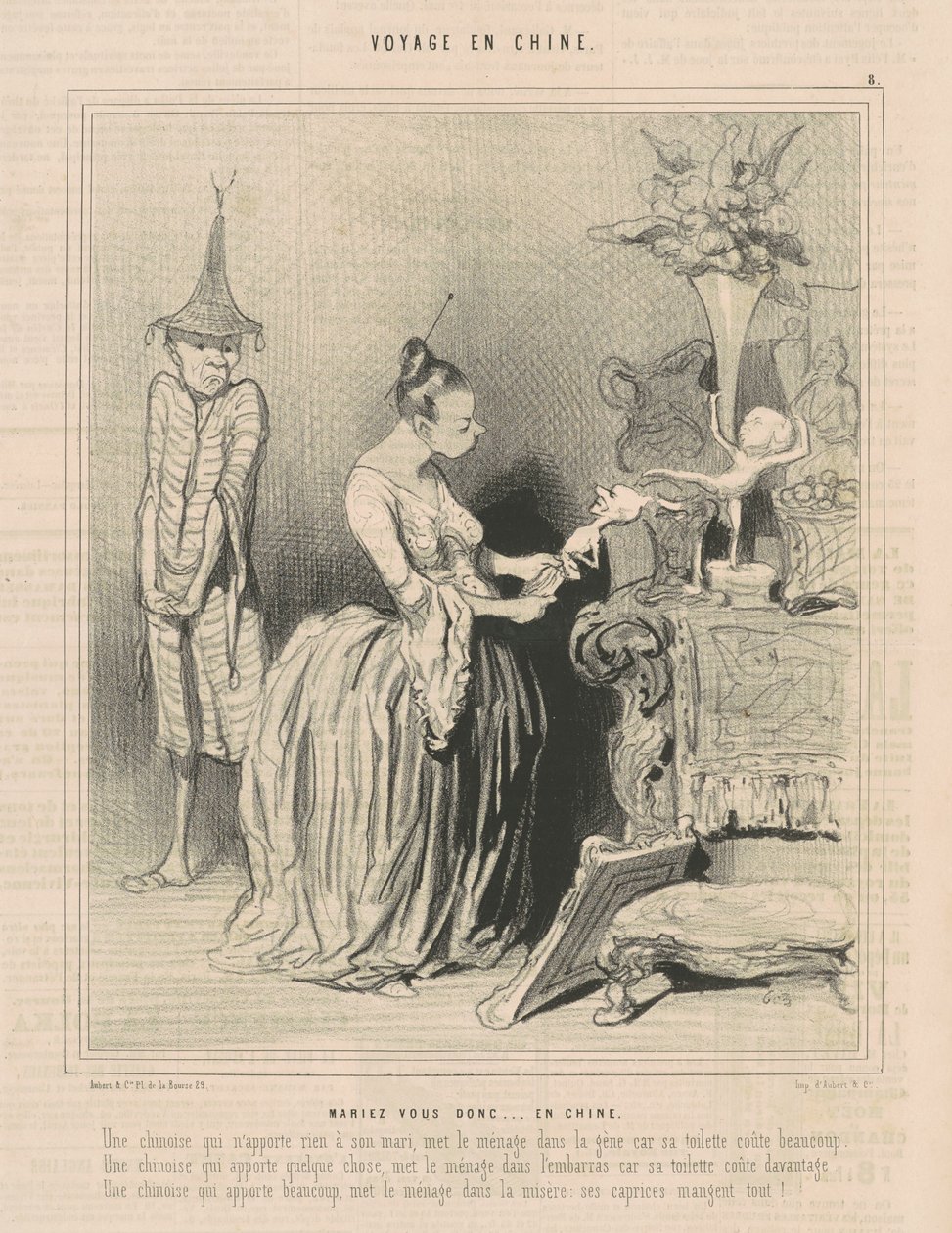 Więc weź ślub...w Chinach autorstwa Honoré Daumier