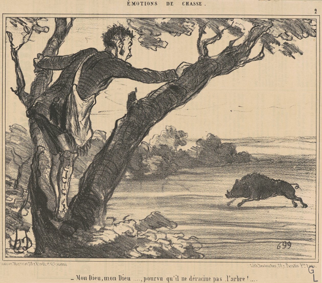 Mój Boże, mój Boże... pod warunkiem... autorstwa Honoré Daumier