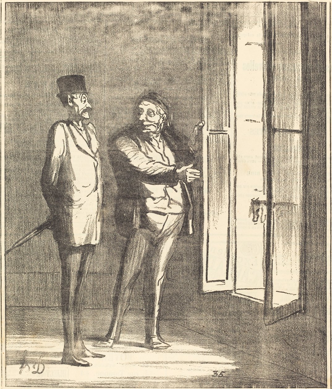 Tu będzie dobrze... autorstwa Honoré Daumier