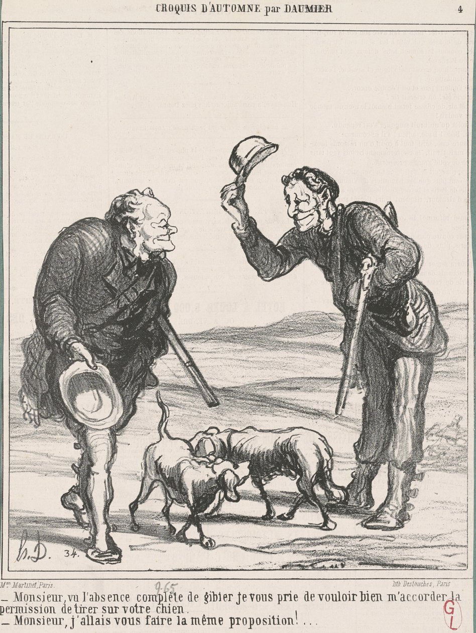 Sir, biorąc pod uwagę całkowitą nieobecność... autorstwa Honoré Daumier