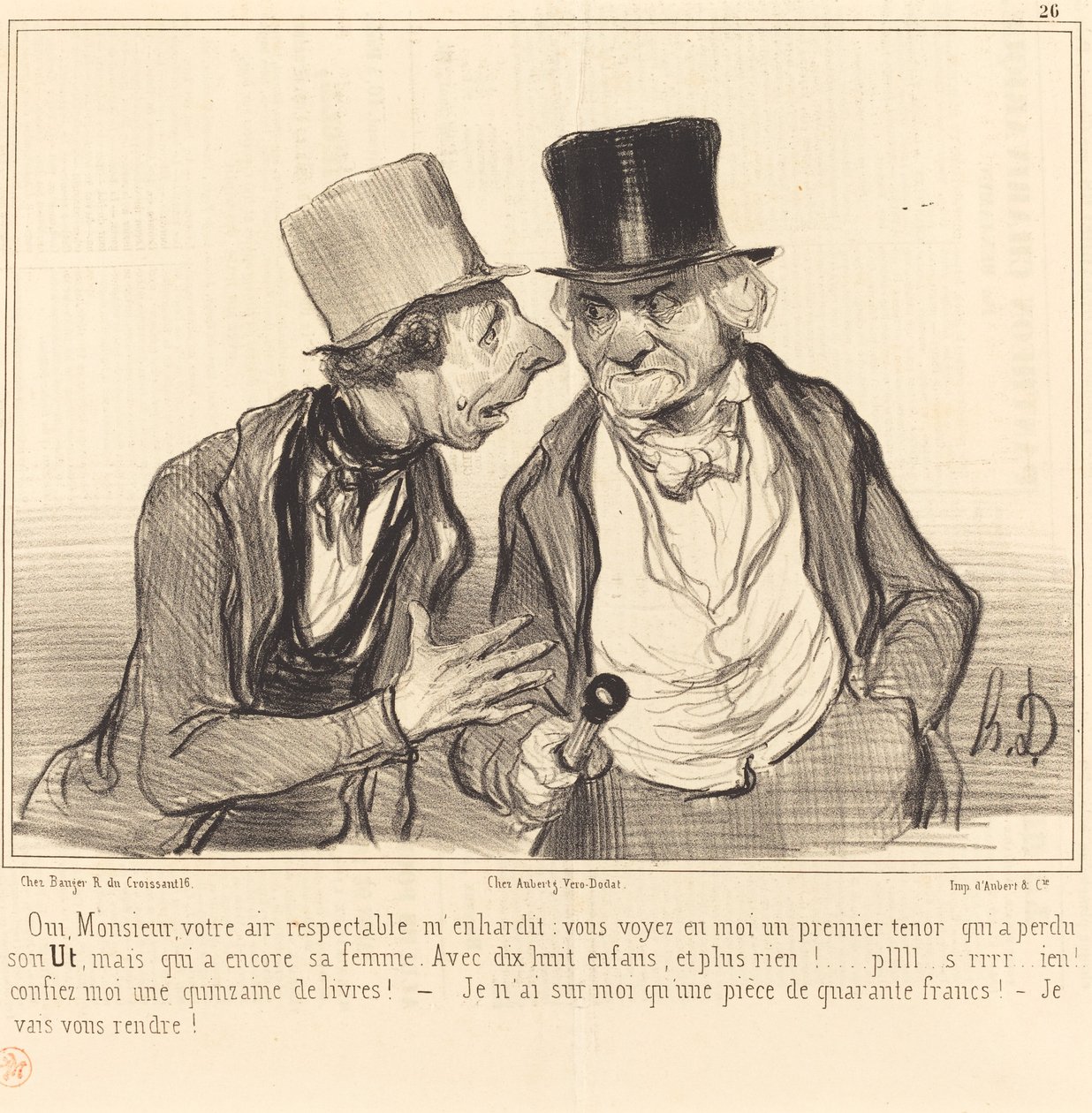 Tak, sir, twoje szanowane powietrze mnie ośmiela... autorstwa Honoré Daumier