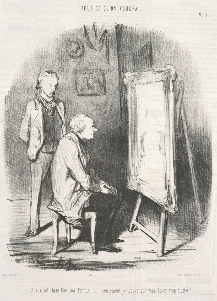 Tak, moja zmarła żona! ... autorstwa Honoré Daumier