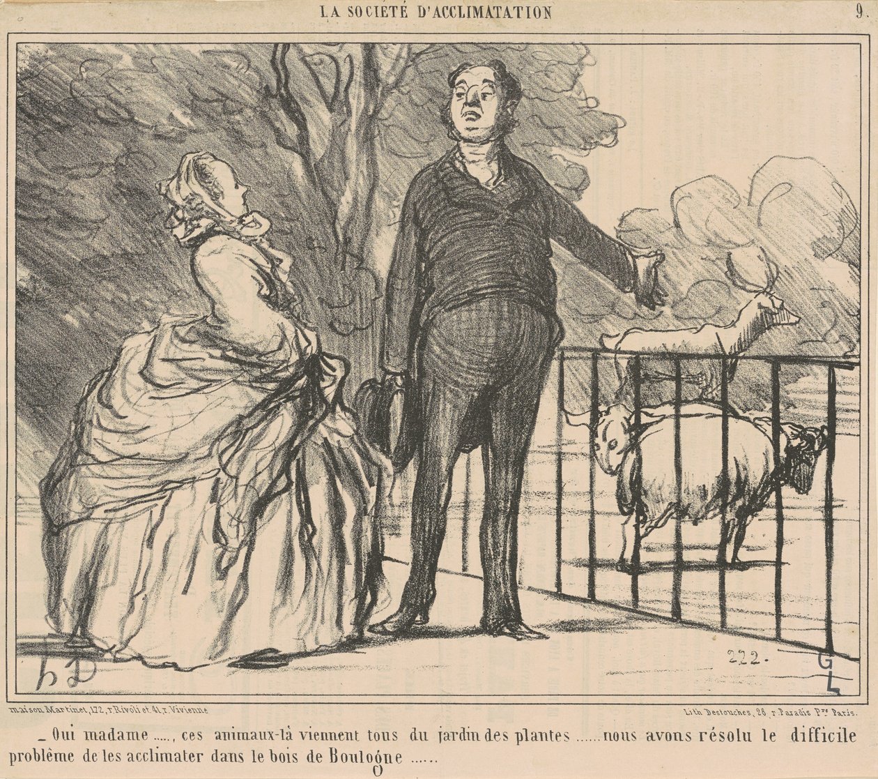 Tak proszę pani... te zwierzęta... autorstwa Honoré Daumier