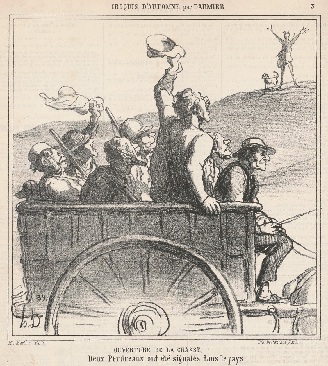 Otwarcie polowania autorstwa Honoré Daumier