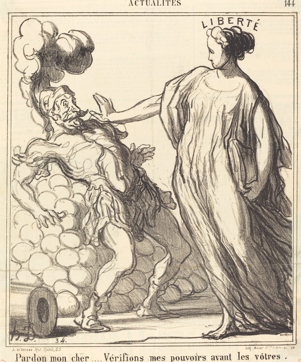 Przykro mi, mój drogi... autorstwa Honoré Daumier