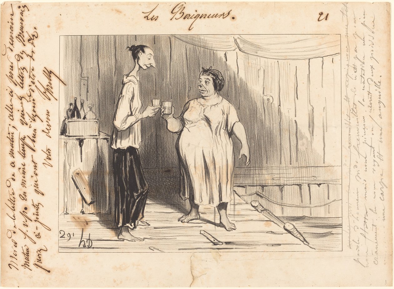 Słowo honoru pani Frenouillet... autorstwa Honoré Daumier