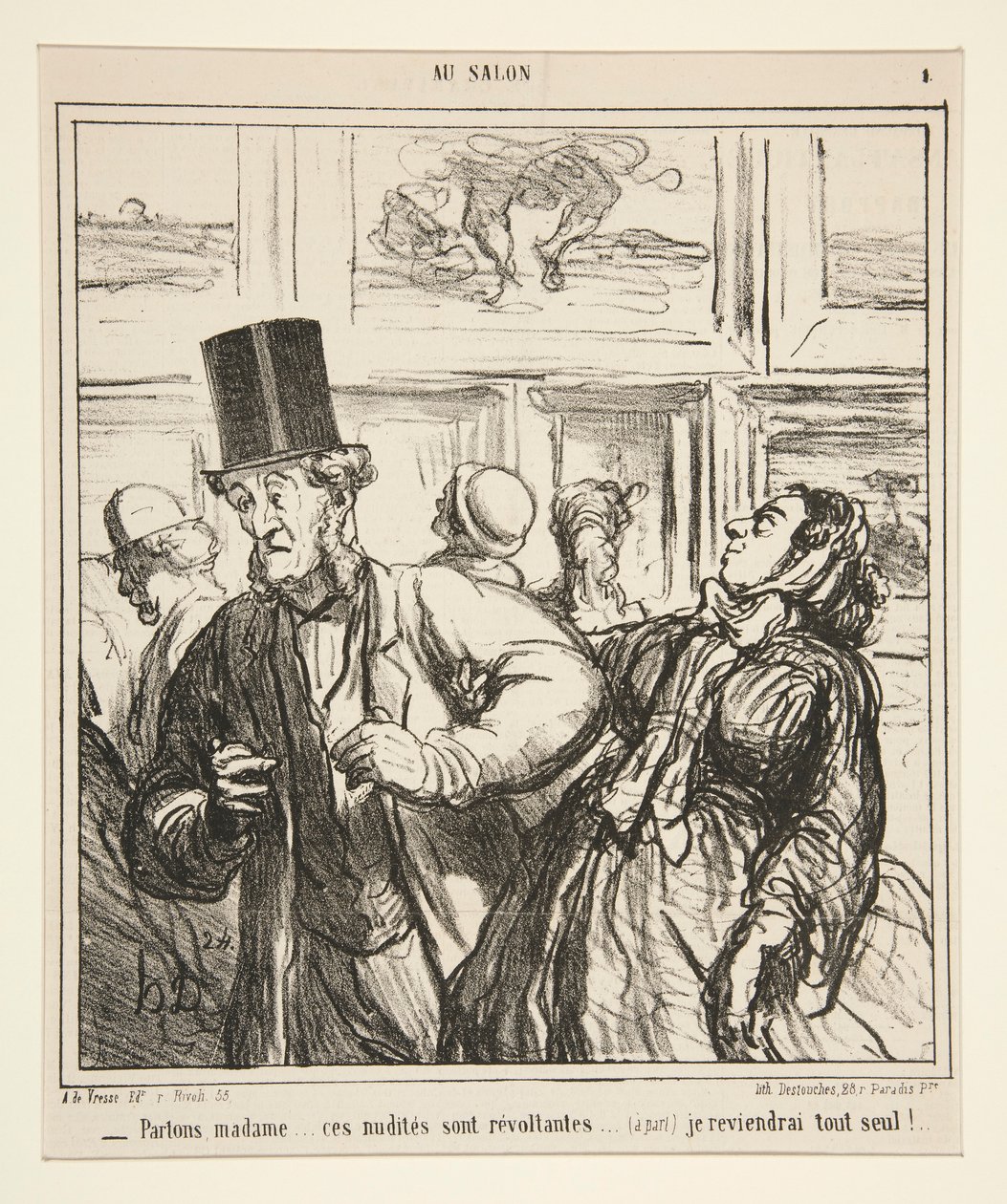 Chodźmy pani... te nagości są odrażające autorstwa Honoré Daumier