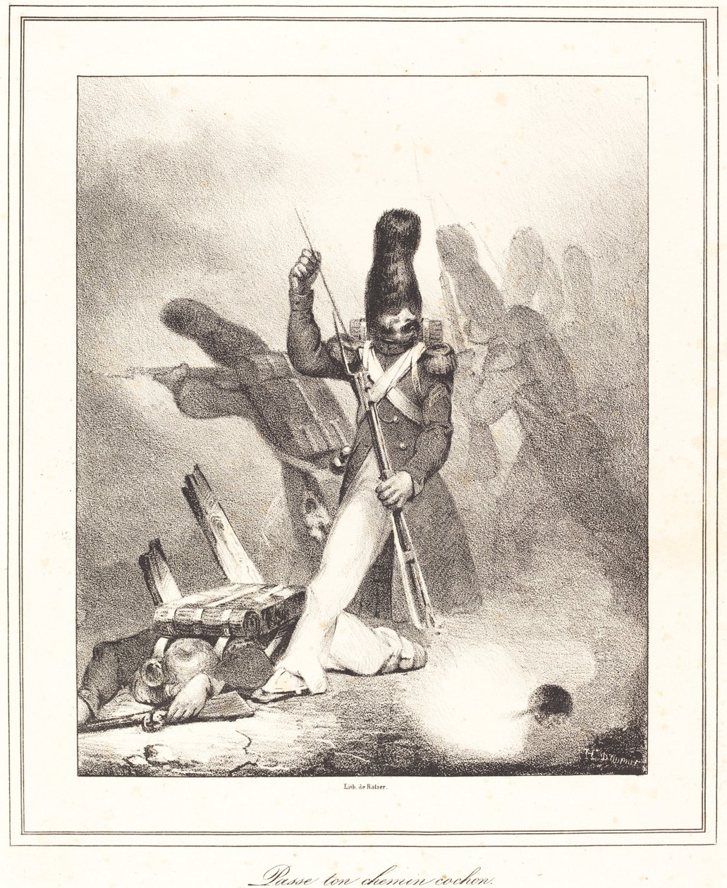 Idź swoją drogą, świnio autorstwa Honoré Daumier