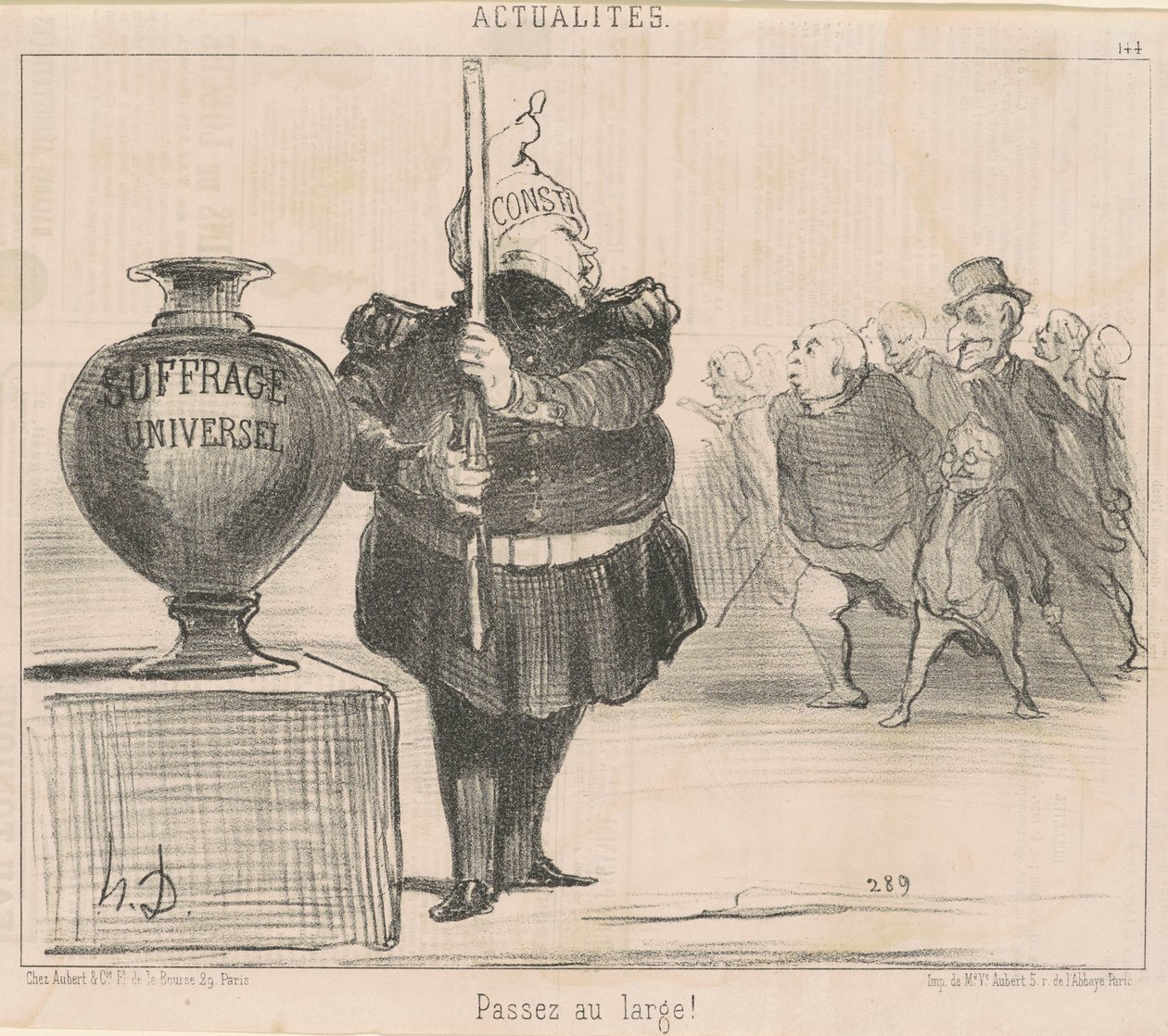 Idź szeroko! autorstwa Honoré Daumier