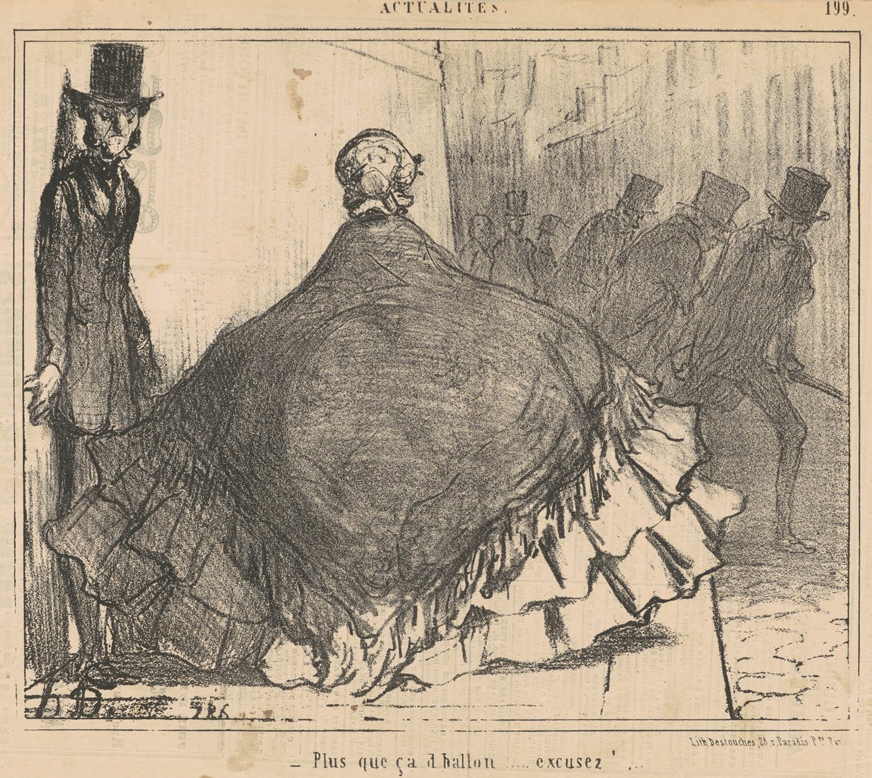 Więcej niż ta piłka... Przepraszam! ... autorstwa Honoré Daumier