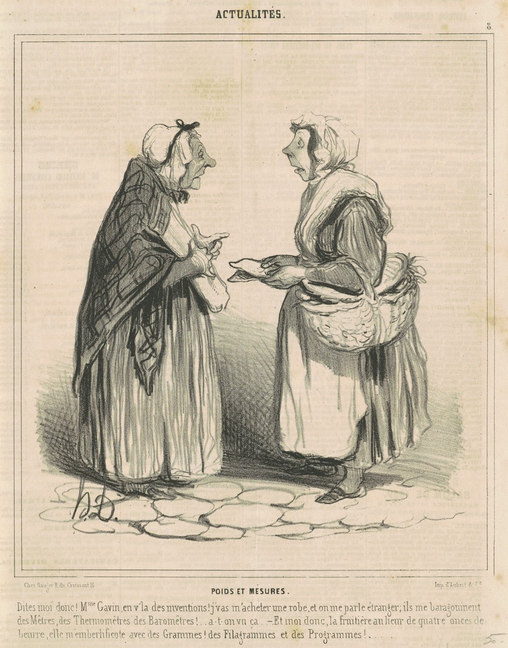 Wagi i rozmiary autorstwa Honoré Daumier