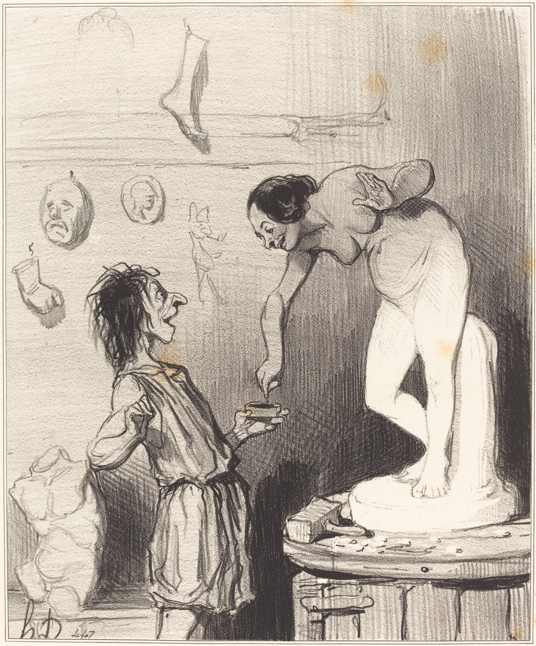 Pigmalion autorstwa Honoré Daumier