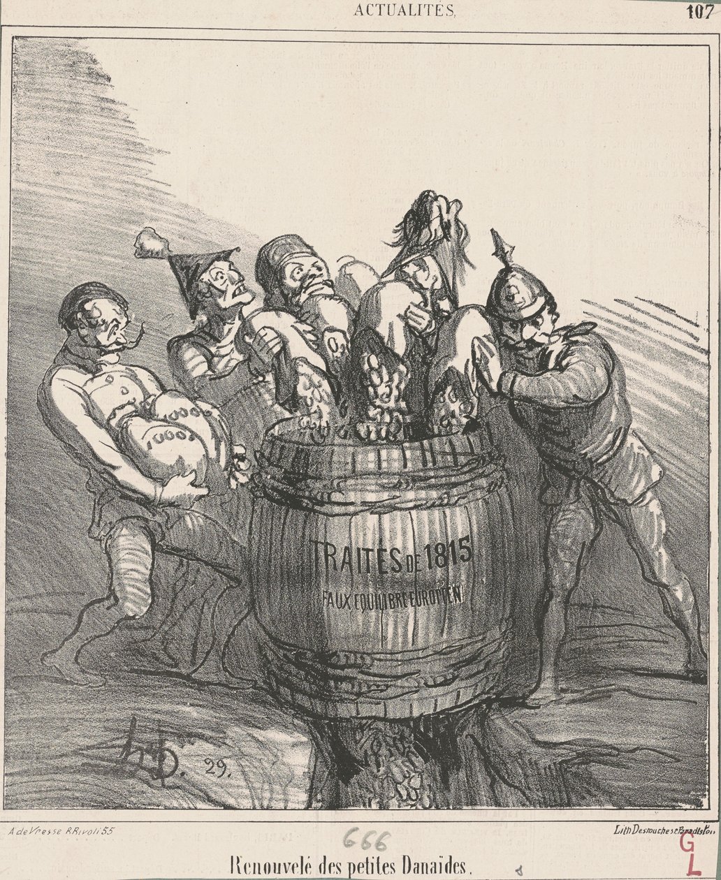 Odnowione małe Danaides autorstwa Honoré Daumier