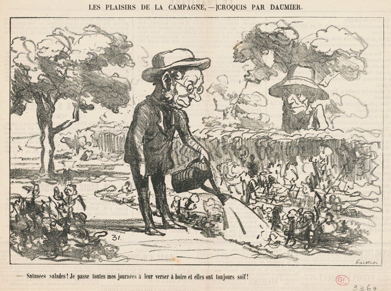 Cholerne sałatki... autorstwa Honoré Daumier