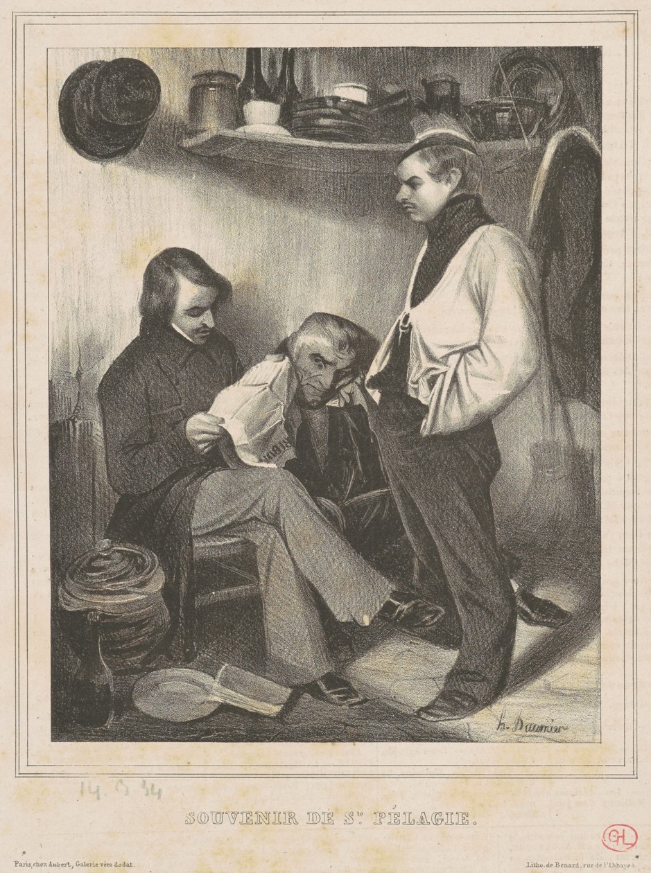 Wspomnienie św. Pelagie autorstwa Honoré Daumier