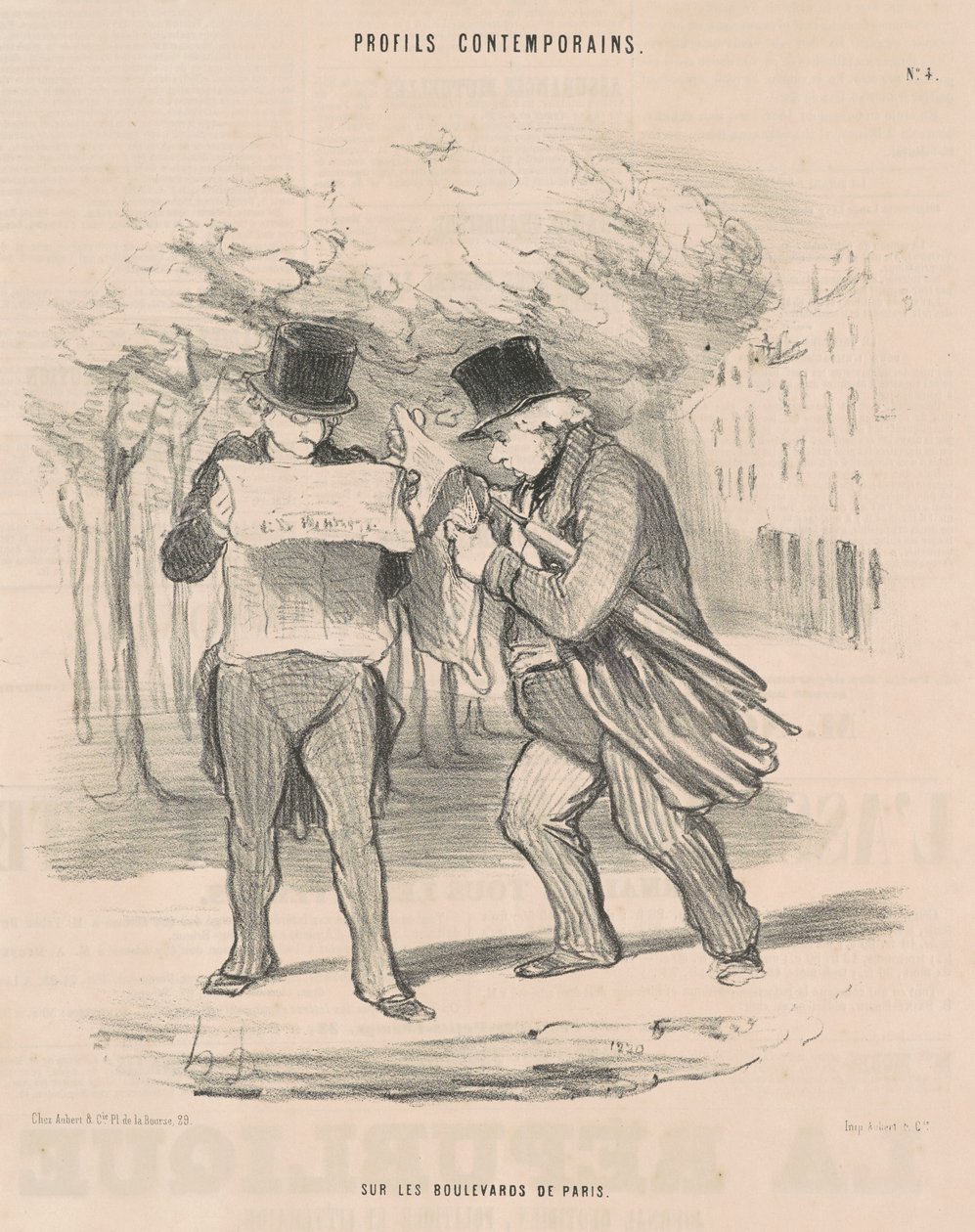 Na bulwarach Paryża autorstwa Honoré Daumier