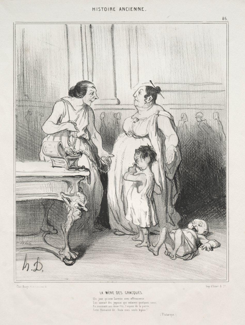 Matka Gracchi autorstwa Honoré Daumier