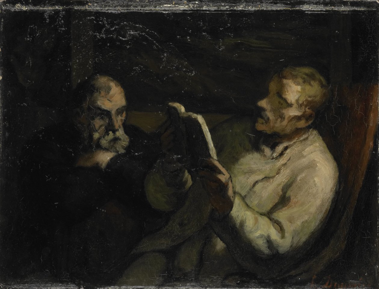 Czytanie autorstwa Honoré Daumier