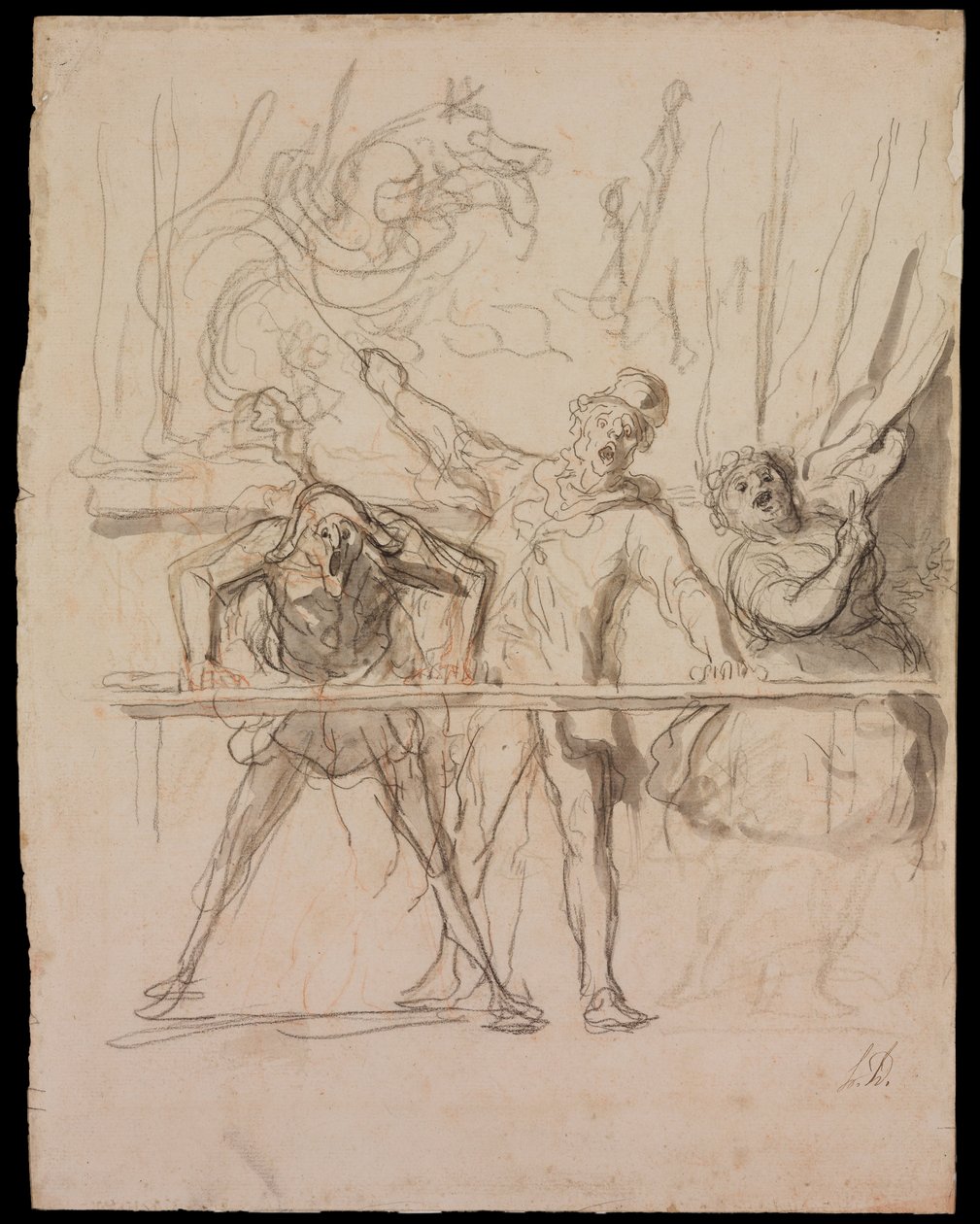 Pokaz poboczny autorstwa Honoré Daumier