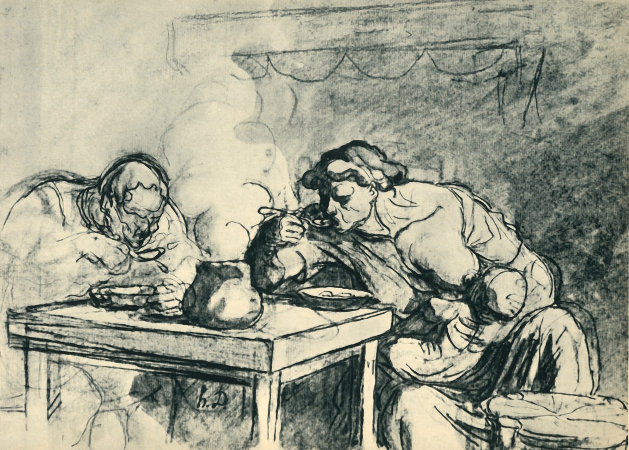 Zupa, 1862-1865, 1943. autorstwa Honoré Daumier