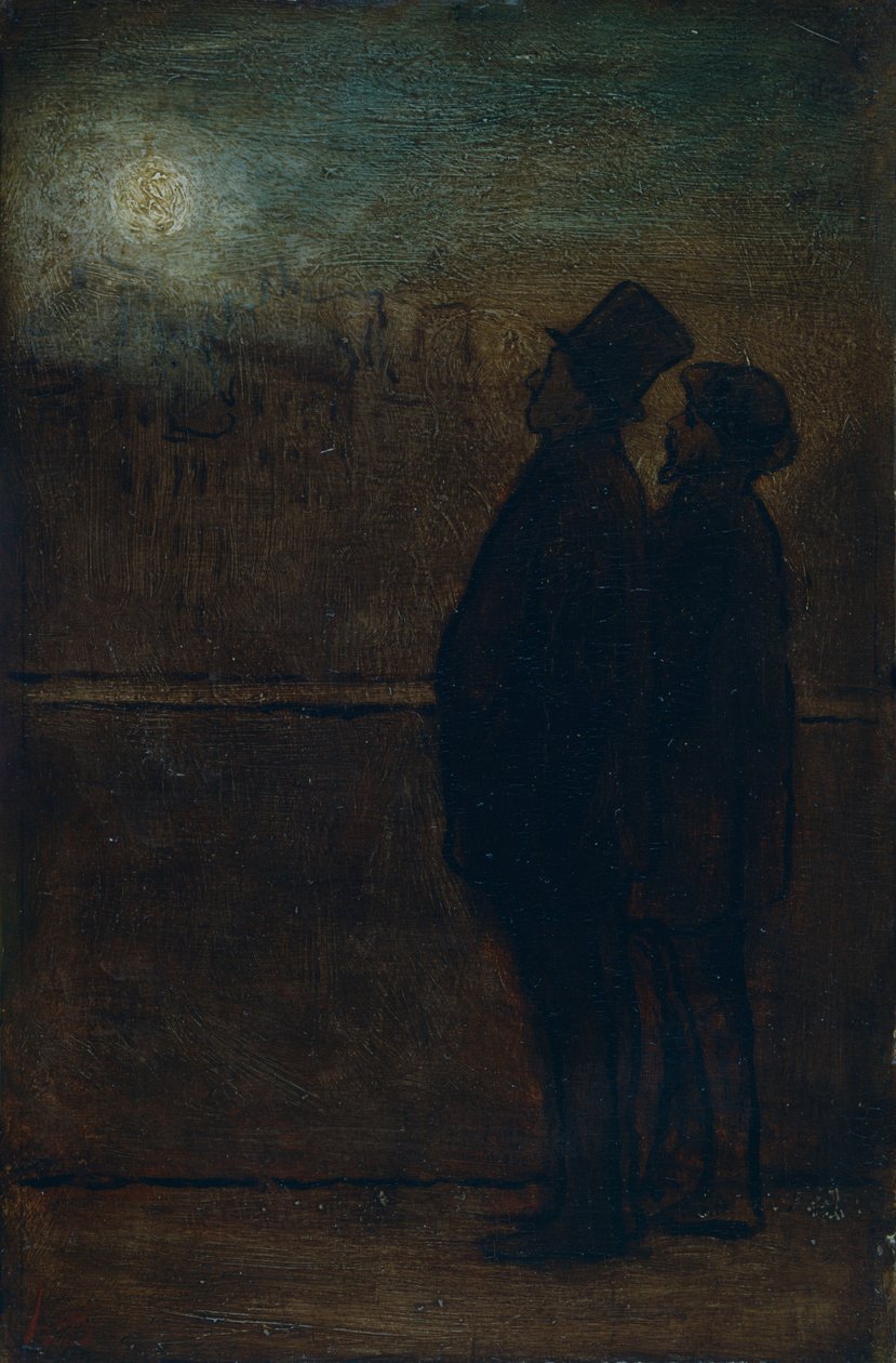 „Nocni wędrowcy”, 1828-1879 autorstwa Honoré Daumier