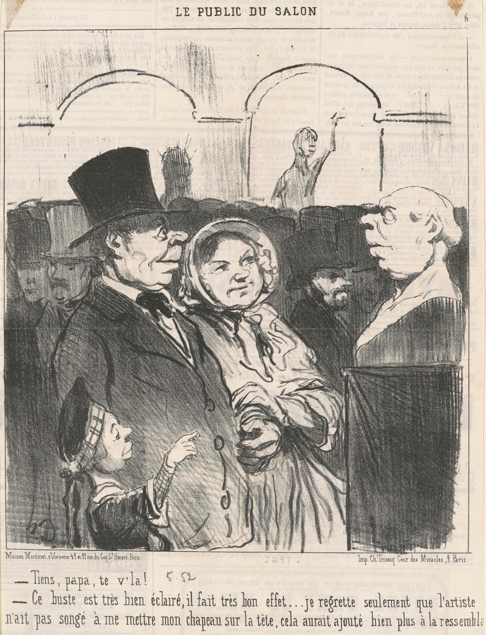 Tutaj tato, tam jesteś! ... autorstwa Honoré Daumier
