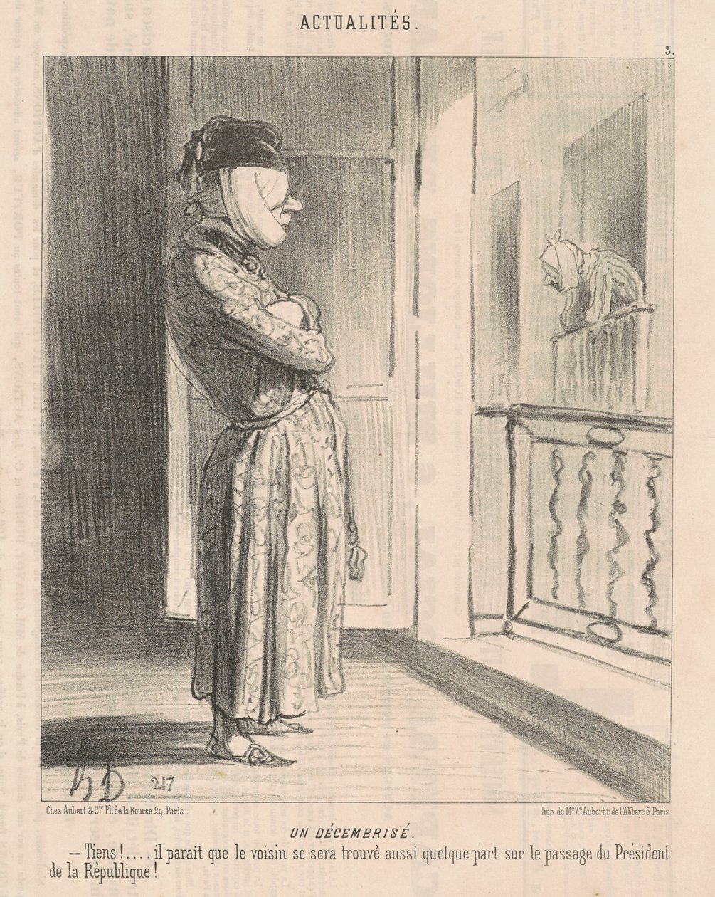 grudniowy autorstwa Honoré Daumier