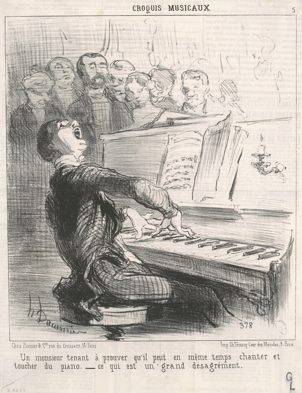 Pan, który chce udowodnić, że potrafi... autorstwa Honoré Daumier
