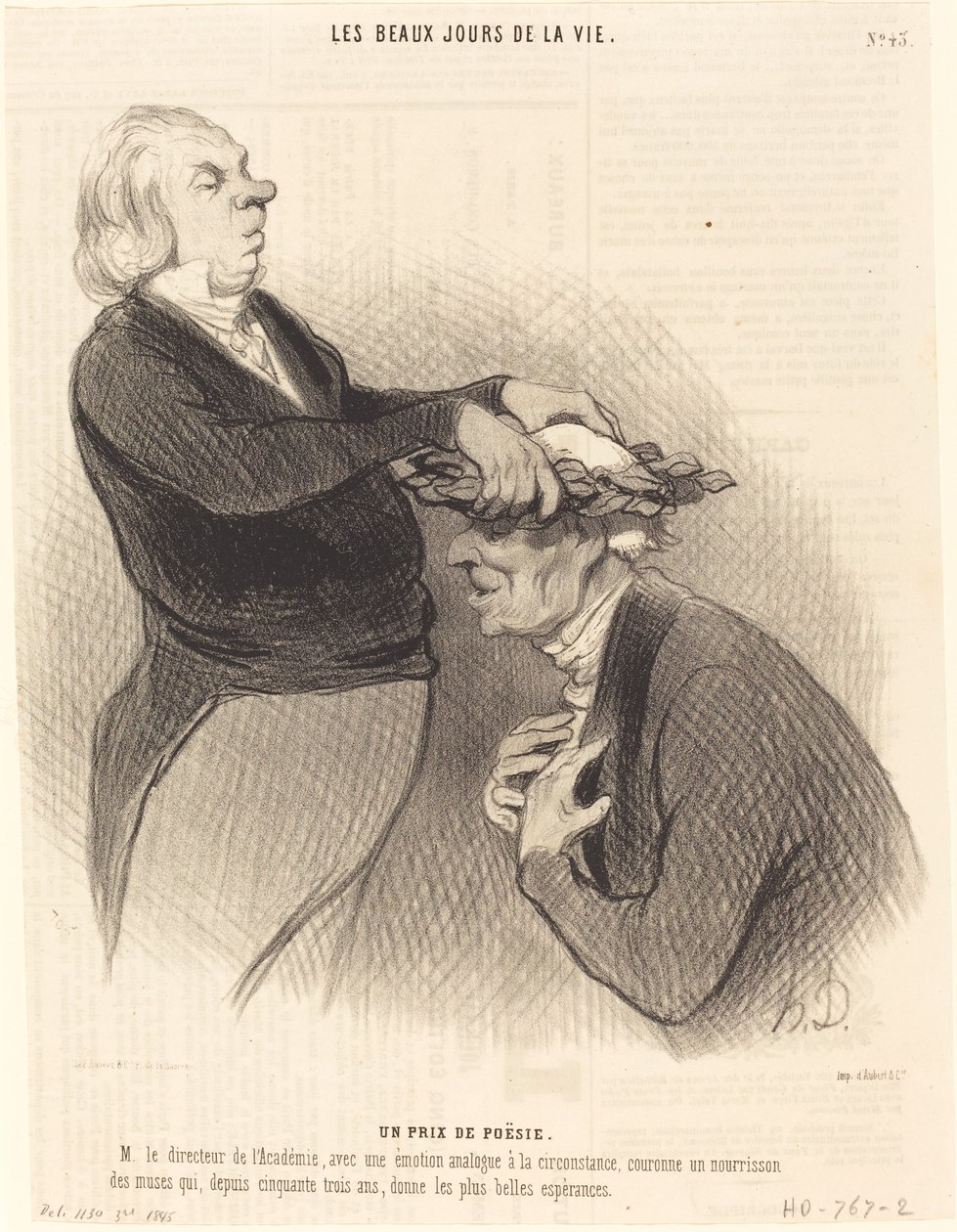 Nagroda poetycka autorstwa Honoré Daumier