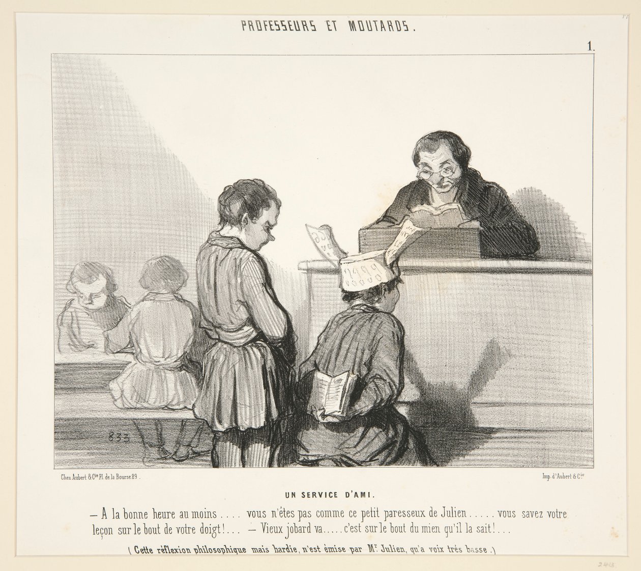 Usługa autorstwa Honoré Daumier