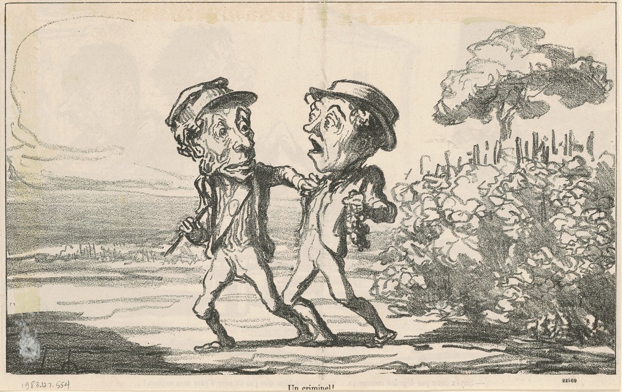 Kryminalista! autorstwa Honoré Daumier