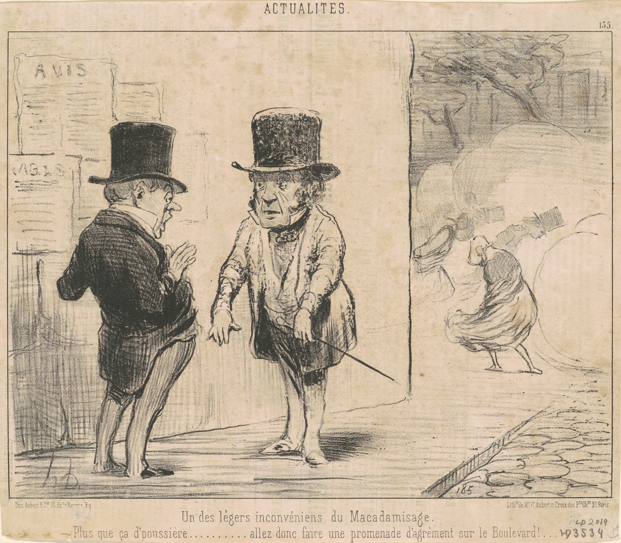 Jedna z… wad makadamizacji… autorstwa Honoré Daumier