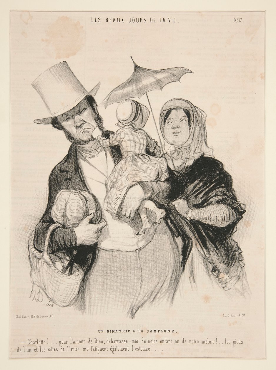Niedziela ? kampania, nr 17 z autorstwa Honoré Daumier