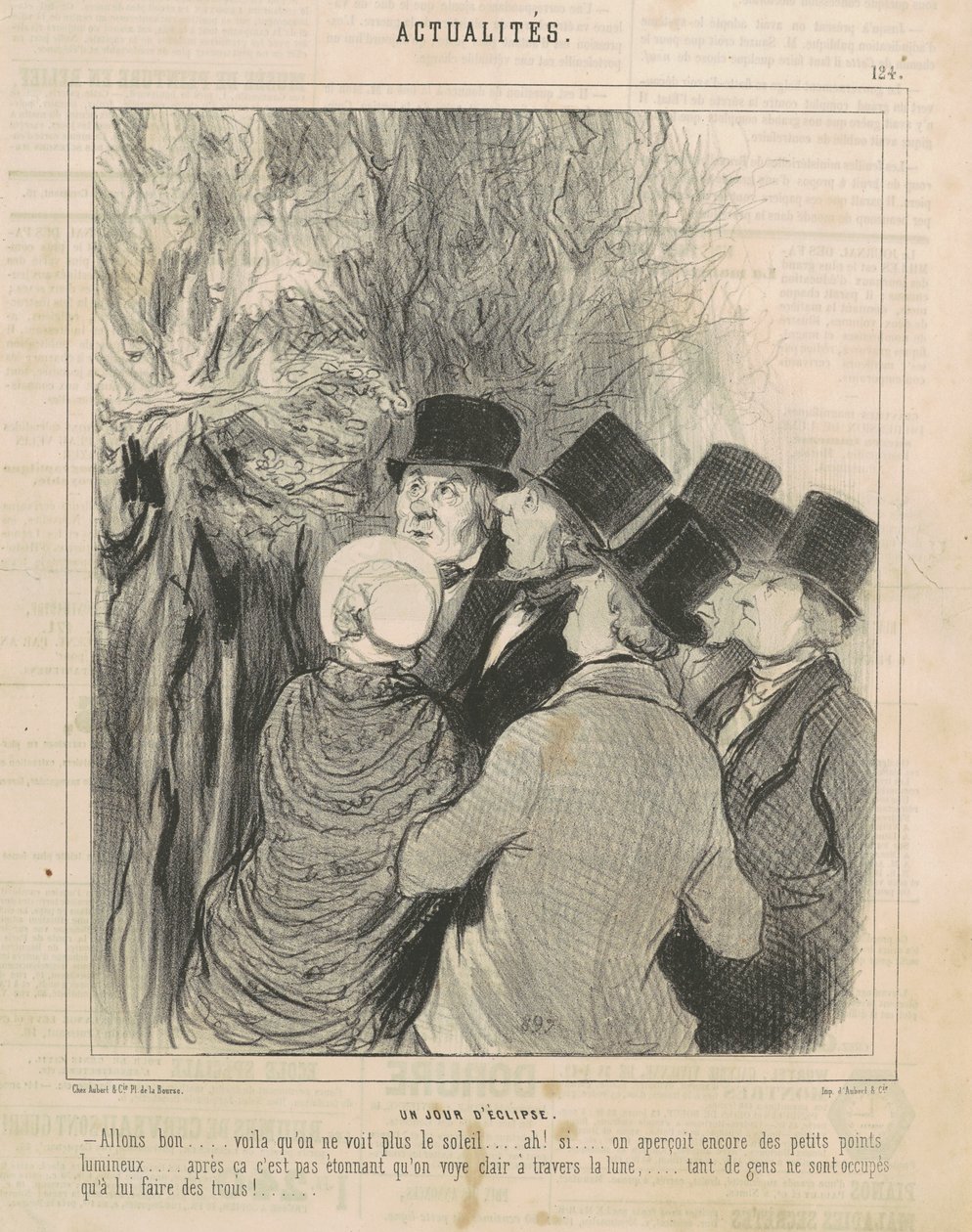 Zaćmienia jednego dnia autorstwa Honoré Daumier