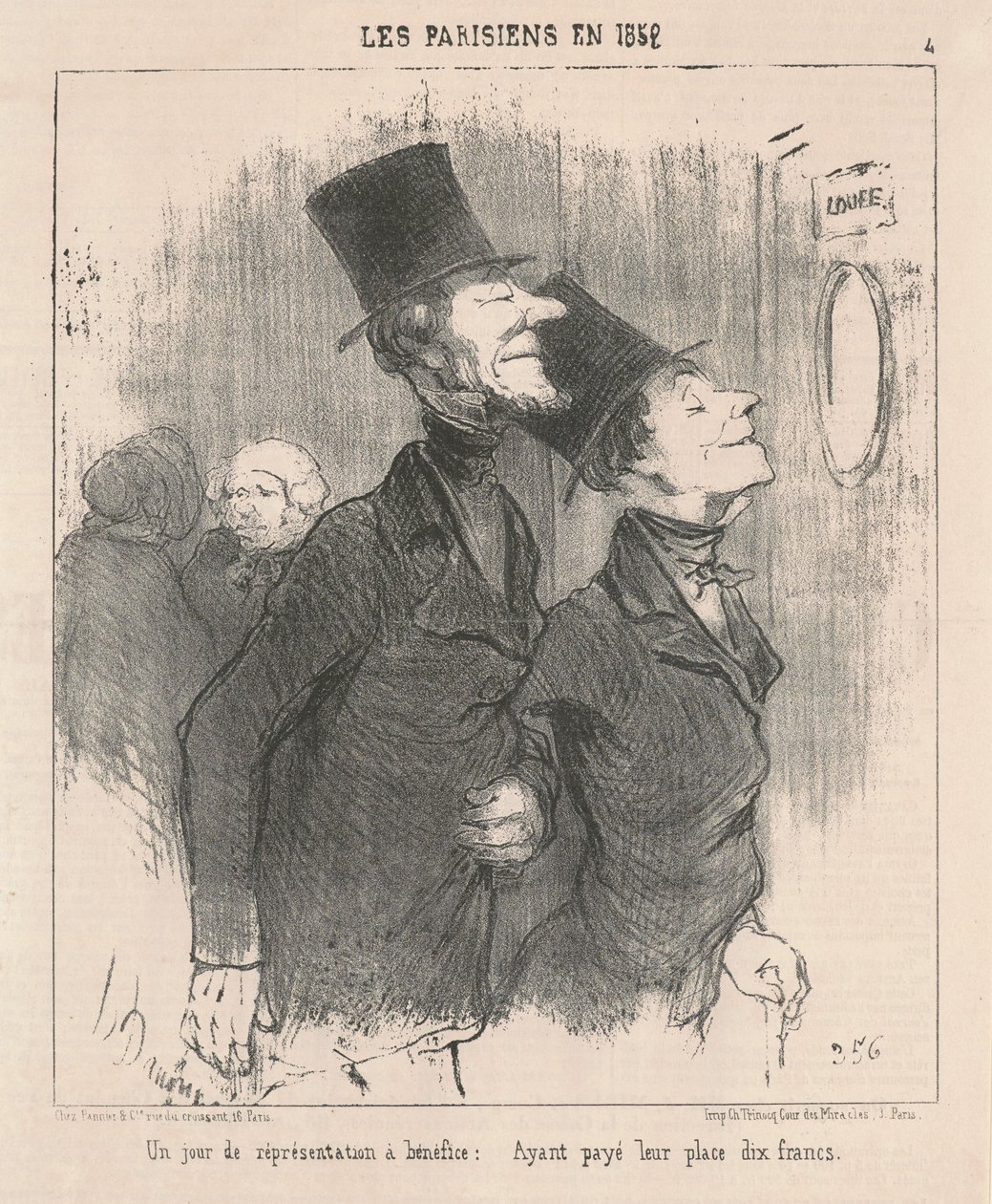 Jednodniowa wydajność korzyści autorstwa Honoré Daumier