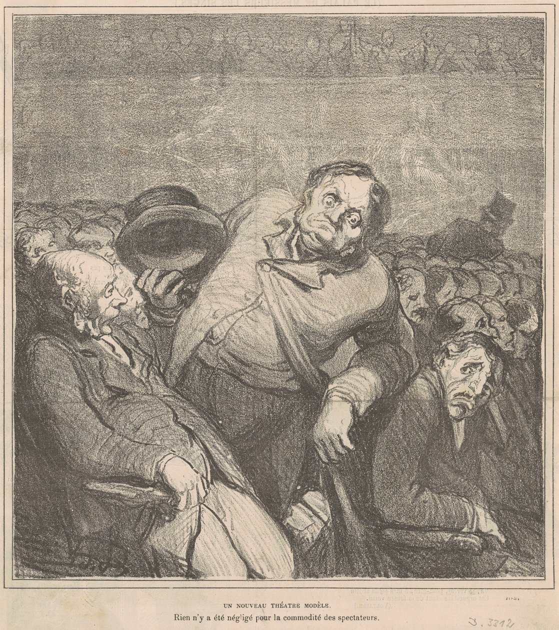Nowy model teatru autorstwa Honoré Daumier