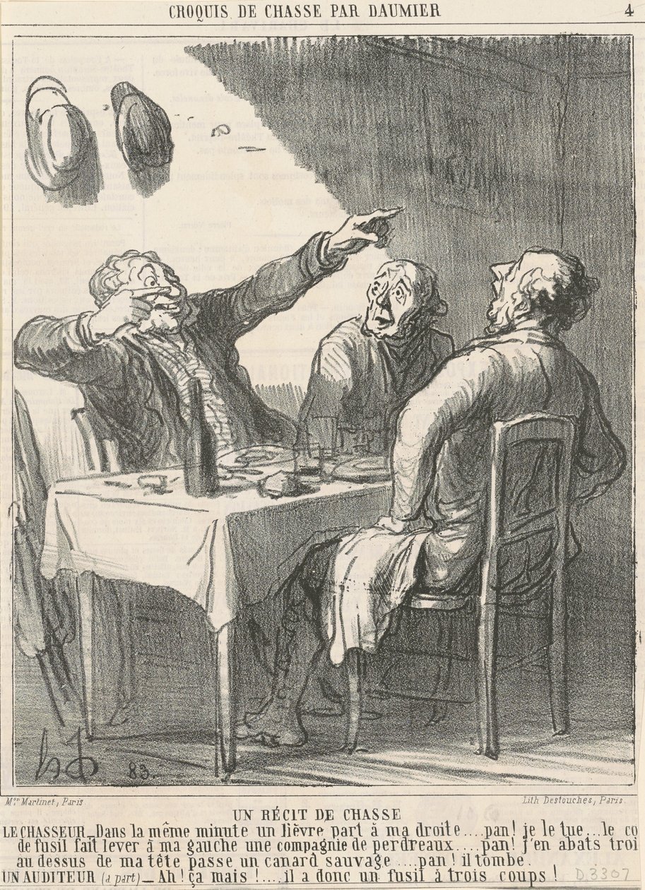 Opowieść myśliwska autorstwa Honoré Daumier