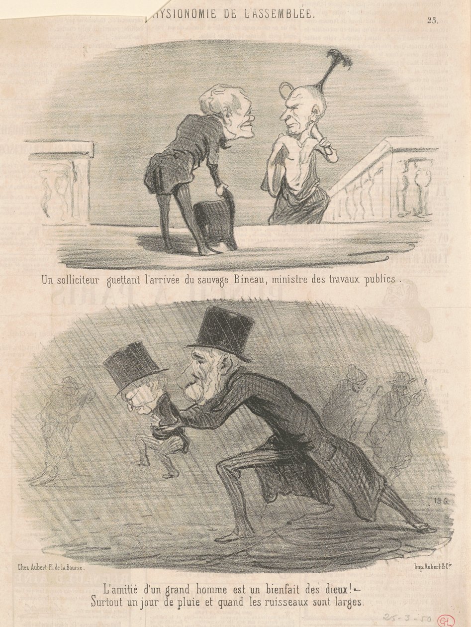 Adwokat przyglądający się... Bineau! autorstwa Honoré Daumier