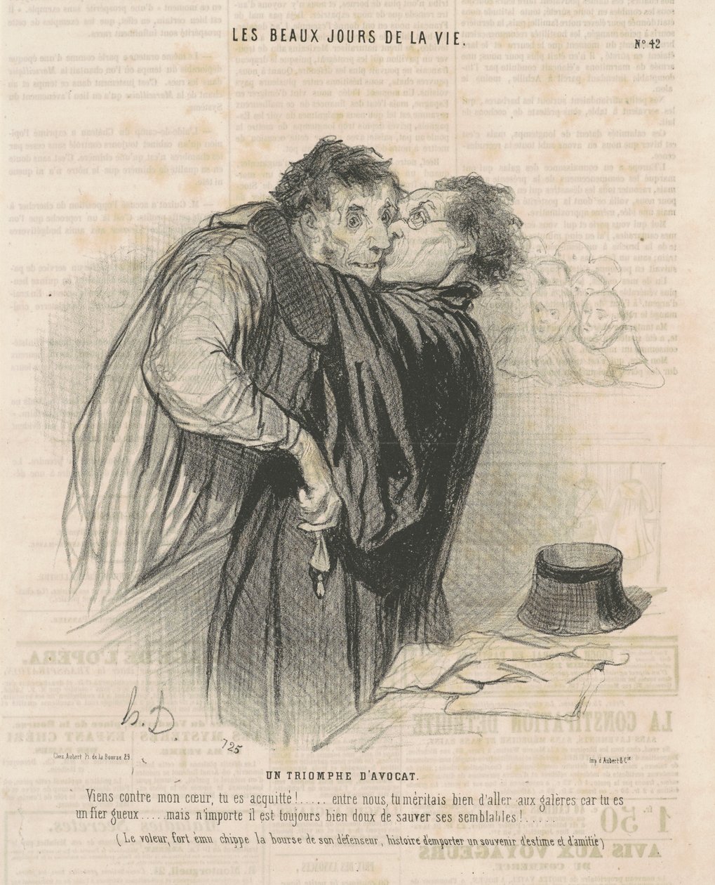 Triumf prawnika autorstwa Honoré Daumier